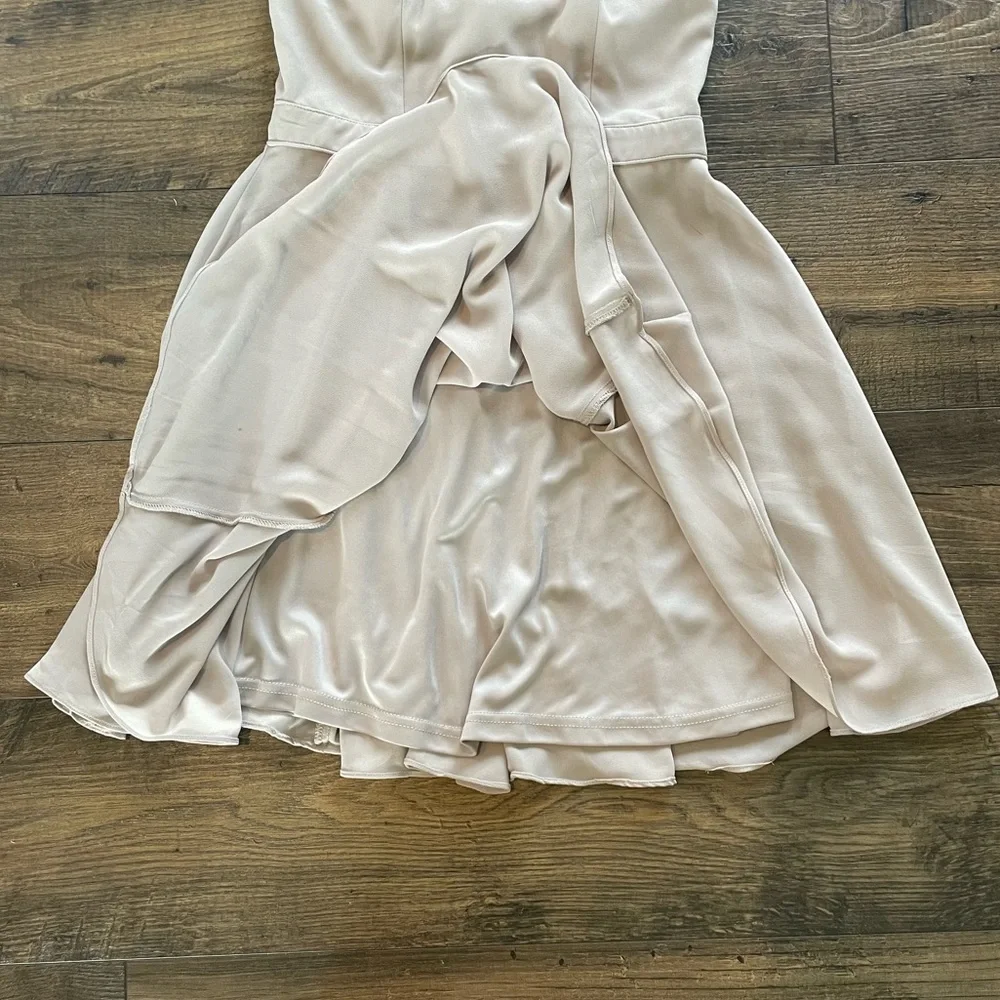Lulus Forevermore Skater Gray Dress Size S - Picture 5 of 8
